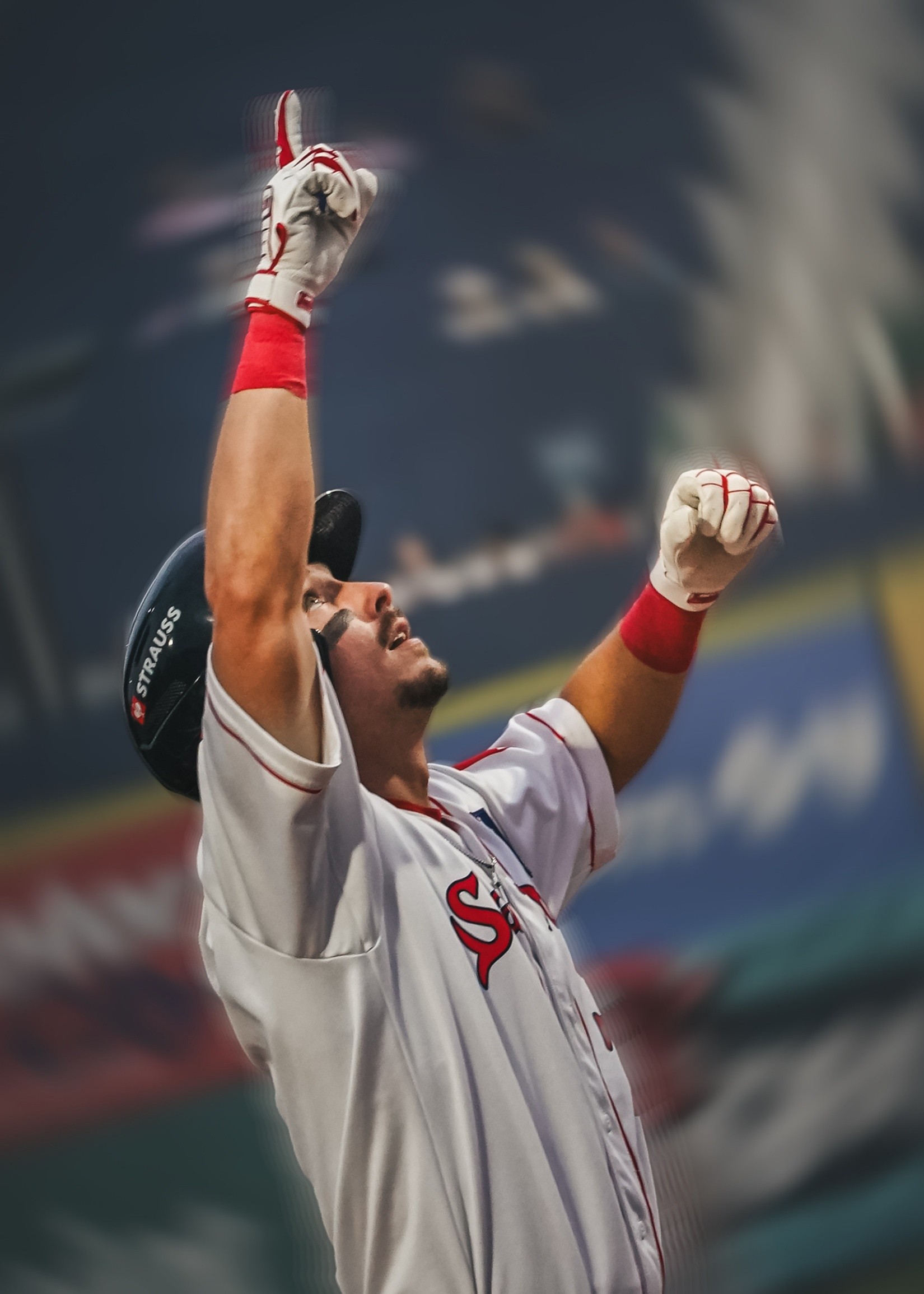 Caden Rose playing for the Portland Sea Dogs
